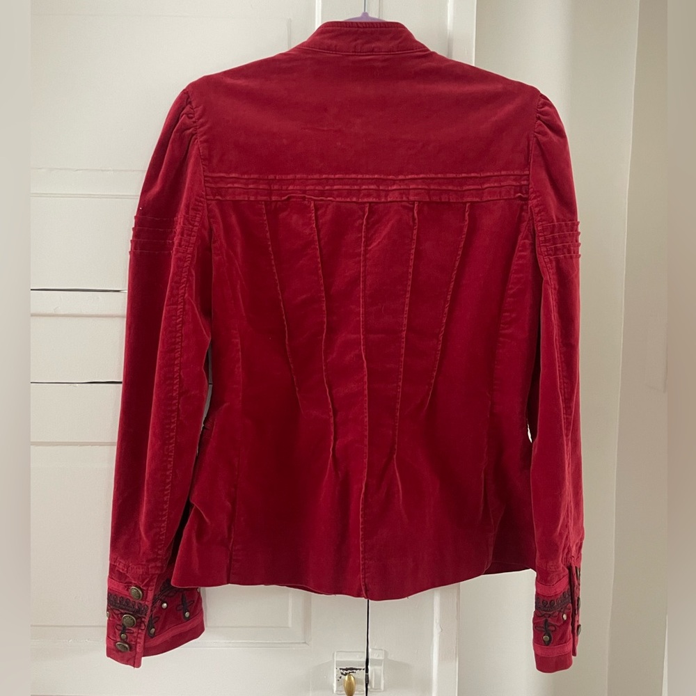 Free People Maven Velvet Embroidered Jacket / Blazer - Picture 5 of 7